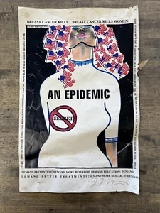 1991 J Matuschka An Epidemic Autographed Poster - Picture 1 of 7