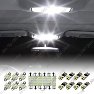 20x Combo White LED Car Interior Dome Map Door License Plate Lights T10 + 31mm - Bild 1 von 12