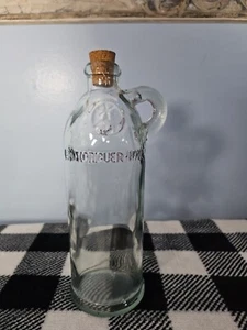 Botella jarra de vidrio de colección con corcho y mango España años 30 Ginebra Xoriguer-Mahon Menorca - Imagen 1 de 7