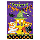New in Package!  Flag Trends House Flag 28" x 40" Halloween Owl Trio