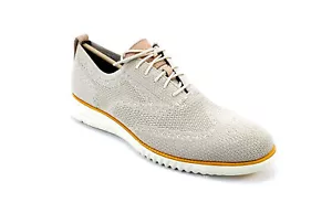 Cole Haan Men's 2 ZERA GRAND Stitchlite Oxfords Men's Shoes Cement Ivory Lace-Up - Picture 1 of 10