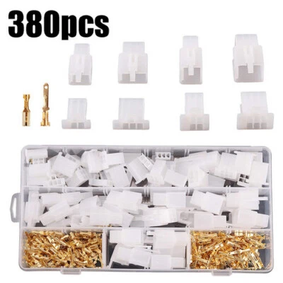 380PCS Motorcycle Connector Wiring Loom Automotive Harness Terminal Repair Set - Image 1 of 4