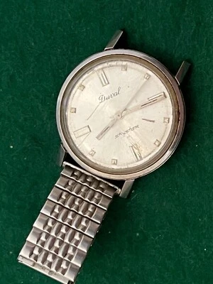 1960s DUVAL SKYSTAR AUTOMATIC MEN'S WRISTWATCH, PARTS OR REPAIR - Imagem 1 de 4
