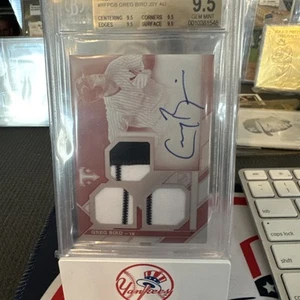 2016 Triple Threads Future Phenoms RUBY RFPGB Greg Bird 1/1 Beckett 9.5/10 Auto - Picture 1 of 5