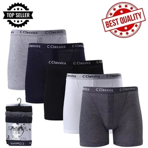 3,6,12 Pack Boxer Shorts Brief Trunks Underwear Stretch Soft Pants Elasticated - Picture 1 of 8