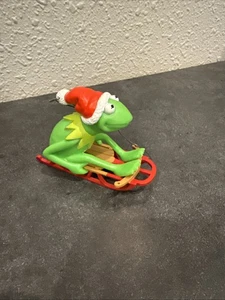 Kermit the Frog muppets sledding hallmark ornament 1981 - Picture 1 of 6