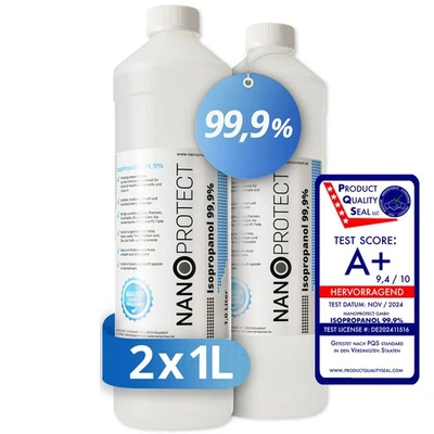 Isopropanol 99,9% | Isopropylalkohol | 2 x 1 Liter | Sparpaket | Alkoholreiniger - Bild 1 von 4