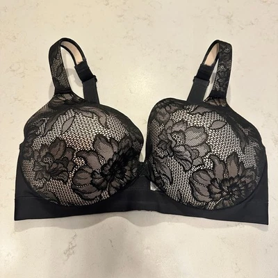 Cacique Full Coverage Lace Bra 38DDD Underwire Smoothing Lane Bryant - Image 1 of 4