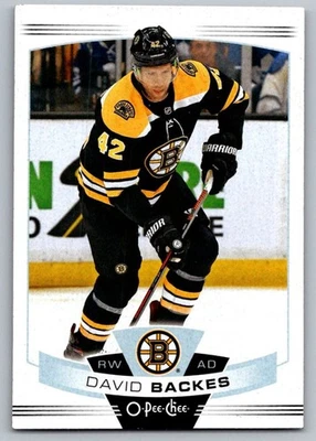 2019-20 O-Pee-Chee David Backes Boston Bruins #201 - Image 1 of 2