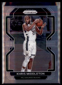 Lote de 3 tarjetas de baloncesto Panini Prizm 2021-22 Khris Middleton Milwaukee Bucks #128 - Imagen 1 de 2
