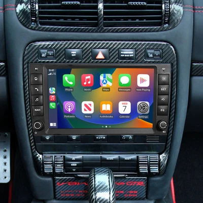 Radio estéreo GPS Wifi para automóvil Apple Carplay Android 13 Porsche Cayenne 2002-2010 Foto 1 de 4