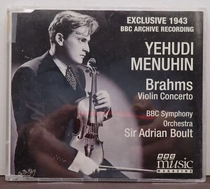 Yehudi Menuhin - Brahms Violin Concerto  - Boult, BBC Symphony - BBC CD  1997 - Bild 1 von 3