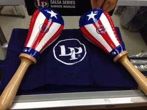 Latin Percussion LP393PR LP Salsa Maracas Puerto Rico Flag - Picture 1 of 4