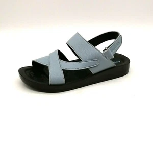 Aerothotic Womens Wedge Heel Slingback Sandal Molded Footbed Blue EUR 38 NEW - Picture 1 of 11