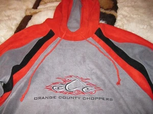 Sudadera con capucha vintage de terciopelo de felpa del condado de Orange Choppers, apenas usada, XL - Imagen 1 de 12