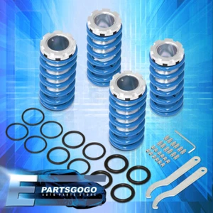 For 88-91 Honda Civic CRX S Si EF Hatch Blue Spring Adj. Coilover Scaled Sleeves - Picture 1 of 5
