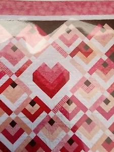 Love & Comfort Quilt Pattern by Cozy Quilt Designs Jelly Roll Friendly - Picture 1 of 3