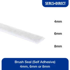 Sigillo Spazzola Bianco Autoadesivo Per Porte Finestre Fascia - Foto 1 di 4