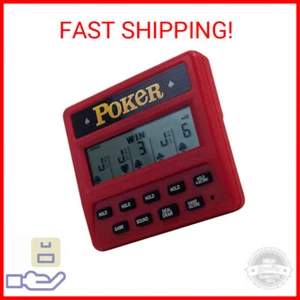 Trademark Poker 5-in-1 Poker Game – Electronic Handheld Games Including Draw, De - Picture 1 of 2