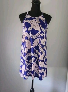 Lilly Pulitzer girls midi sundress purple tropical print size XL 12-14 - Picture 1 of 10
