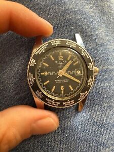 Sell rare watch sicura diver 21 jewels vintage swiss old