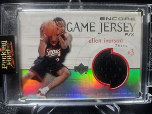 1999-2000 Upper Deck Encore ALLEN IVERSON Game worn jersey card - Picture 1 of 2
