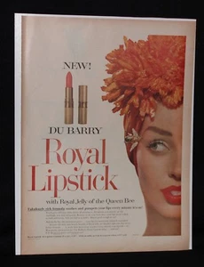 1958 Vintage Life Magazine Ad / Print Advertising Du Barry Royal Lipstick - Picture 1 of 2