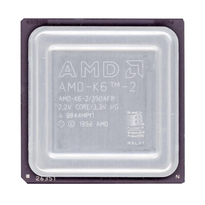 AMD AMD-K6-2/350AFR 350MHz SUPER 7 - Immagine 1 di 2