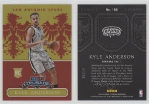 2014-15 Panini Excalibur Crusade Red /99 Kyle Anderson #188 Rookie RC - Picture 1 of 3