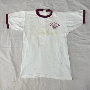 Camicia Champion vintage anni 70 uomo media M bianca logo Alabama suoneria made in USA - Foto 1 di 11