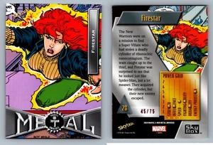 FIRESTAR #28 - 2020 Marvel X-Men Metal Universe Pink F/X #/75 - Picture 1 of 1