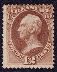 US Scott O78, 1873 Clay 'Treasury' , 12c brown, UNUSED NG - Picture 1 of 1