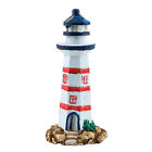 Mini Leuchtturm Figur Deko Nautik Strandtisch Aquarium Ornament (Zufallsfarbe)