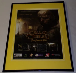 Call Of Cthulhu 2005 XBox 11x14 Framed ORIGINAL Vintage Advertisement - Picture 1 of 1