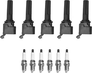 For Colorado Canyon Hummer H3 3.7L 5PCS Ignition Coil & Spark Plug - Picture 1 of 1