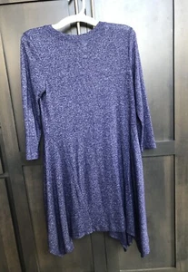 Love On Tap Girls Dress, NORDSTROM, Solid Blue Heather, Size Medium, Soft - EUC - Picture 1 of 11