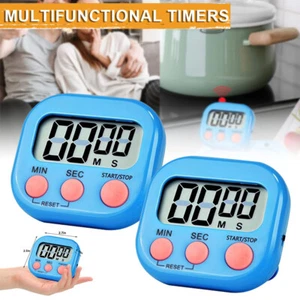 2Pack Magnetic LCD Digital Kitchen Cooking Timer Count Down Up Clock Loud Alarm - Picture 1 of 15