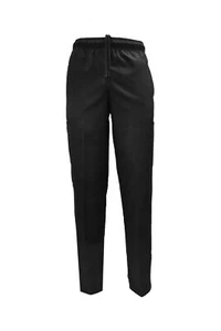 Natural Uniforms Classic 6 Pocket Black Chef Pants with Multi-Pack Quantities... - Picture 1 of 6