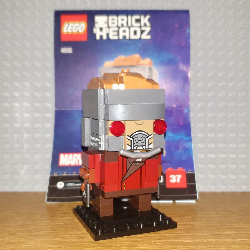LEGO MARVEL BRICKHEADZ - 41606 - STAR-LORD - GREAT CONDITION, INC INSTRUCTIONS - Image 1 of 1
