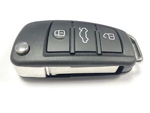 RFC 3 button flip key case for Audi A3 S3 8V remote fob 2013 2014 2015 2016