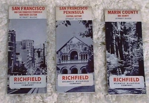 Vintage Lot 3 different 1967 Atlantic Richfield California Maps - Picture 1 of 11
