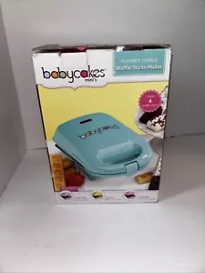 Babycakes Waffle Stick Maker TEAL Blue - Picture 1 of 7