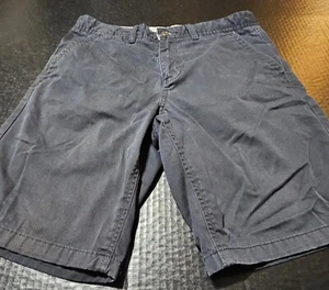 Freeworld Discord Relaxed Dark Gray Button Zip Flat Front Shorts  Size 30 - Picture 1 of 10