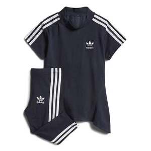 Adidas Infants Pleated Dress Set Legend Ink/White CE1988 - Picture 1 of 5