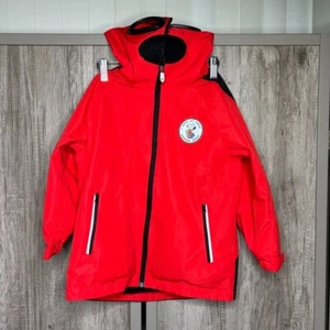 Snoopy Kids Soft Shell Jacket Red Color Hooded Full Face Cover Size 5T - Picture 1 of 11