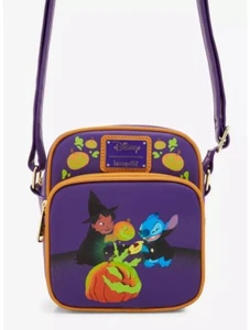 Loungefly Disney Lilo & Stitch Halloween Glow-in-The-Dark Crossbody NEW - Picture 1 of 5