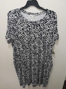 Womens Plus Size 2X 20W-22W Terra And Sky Crew T-shirt Dress NWT - Picture 1 of 4