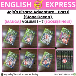 Jojo's Bizarre Adventure - Part 6 Stone Ocean Loose Set Single Volume 1-7 Manga - Bild 1 von 11