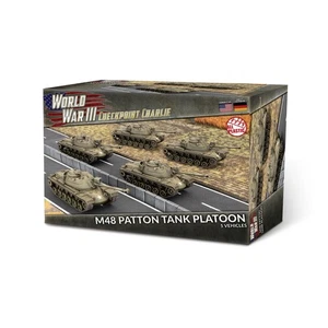 World War III-Checkpoint Charlie: M48 Patton Tank Platoon (TUBX23) (Plastic) - Picture 1 of 9