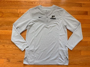 Giacca da allenatore Purdue Boilermakers rilasciata 1/4 zip colletto lama taglia S uomo Nike - Foto 1 di 4